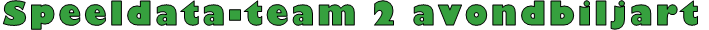 Speeldata-team 2 avondbiljart